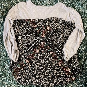 Rewind 3/4 sleeve top size L